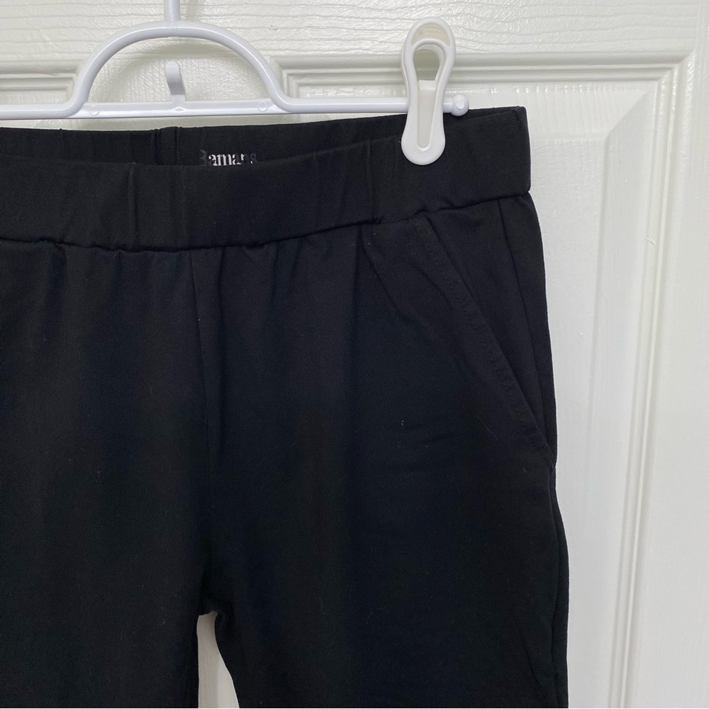 Black Elastic Waist Pants